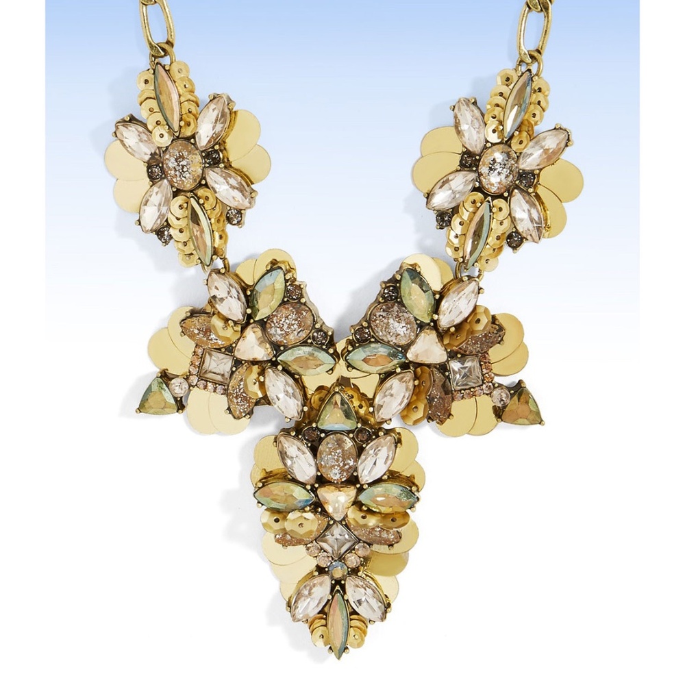 BAUBLEBAR Gold-Tone DUCHESS Multi Crystal Statement Necklace